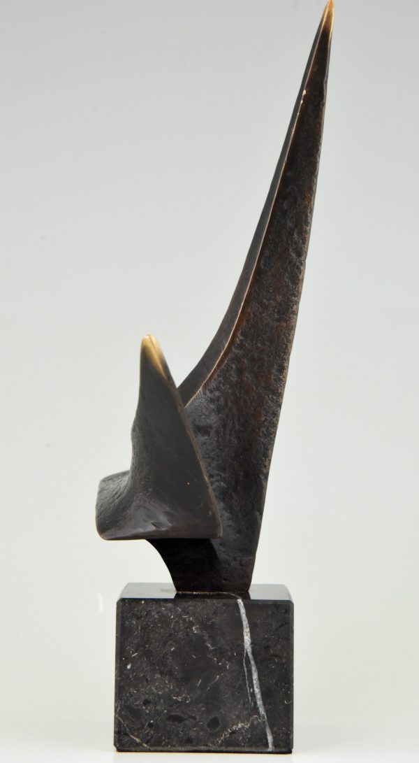 Seventies bronze sculpture.