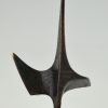 Seventies bronze sculpture.