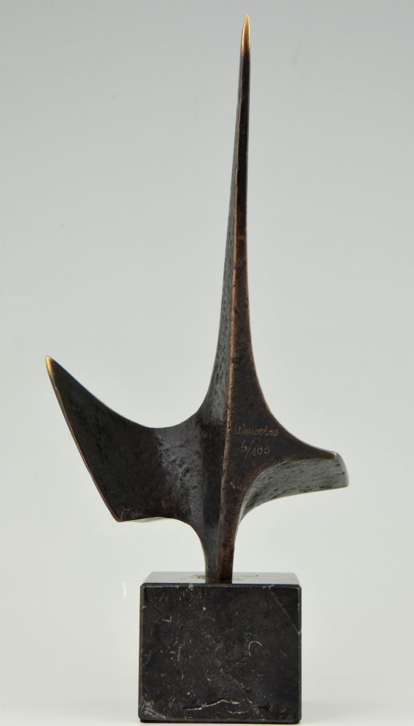 Seventies bronze sculpture.