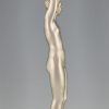 Lampe de style Art Deco femme nue au ballon