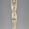 Lampe de style Art Deco femme nue au ballon