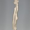 Lampe de style Art Deco femme nue au ballon