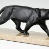 Art Deco panther sculpture