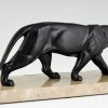 Art Deco panther sculpture