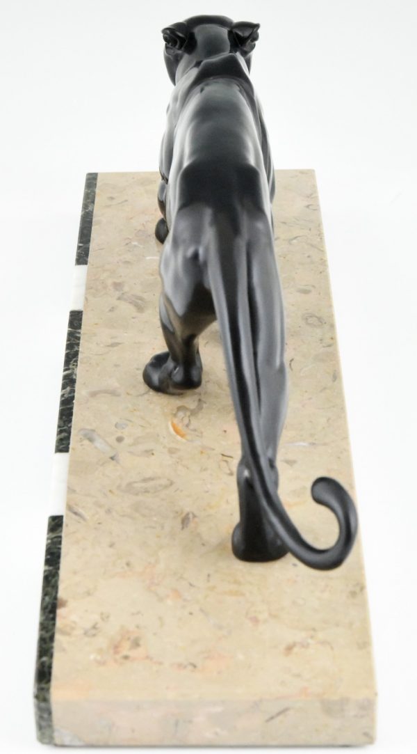 Art Deco panther sculpture