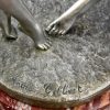 Art Deco centerpiece with bronze sculpture of dancing girls