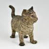Antique Vienna bronze sculpture of a cat