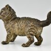 Weens bronzen sculptuur kat ca. 1900