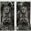 Art Deco serre livres en bronze sphinx