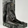 Art Deco bronze sphynx bookends