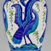 Art Deco Vase Keramik mit Vögel