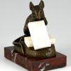 Sculpture en bronze souris avec sucre