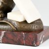 Sculpture en bronze souris avec sucre