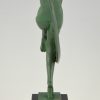 Art Deco sculpture of a scarfdancer