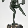 Art Deco Skulptur nackte Tänzerin