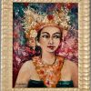 Painting, portrait of a Balinese beauty