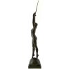 Deliverance, bronze sculpture of a nude with sword