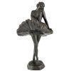 Art Deco bronze sculpture of a ballerina