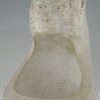 Art Deco sculptuur in steen met aap