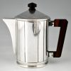 Art Deco verzilverd thee en koffie servies 5 stuks