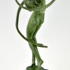 Tourbillon Art Deco Skulptur Tänzerin mit Schleier