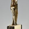 Art Deco bronze sculpture of a dancer