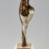 Art Deco bronze sculpture of a dancer