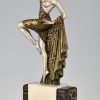 Art Deco bronze sculpture of a dancer