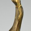 Art Nouveau bronze sculpture of a lady Sarah Bernhardt