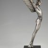 Icarus, Art Deco bronzen sculptuur gevleugelde man