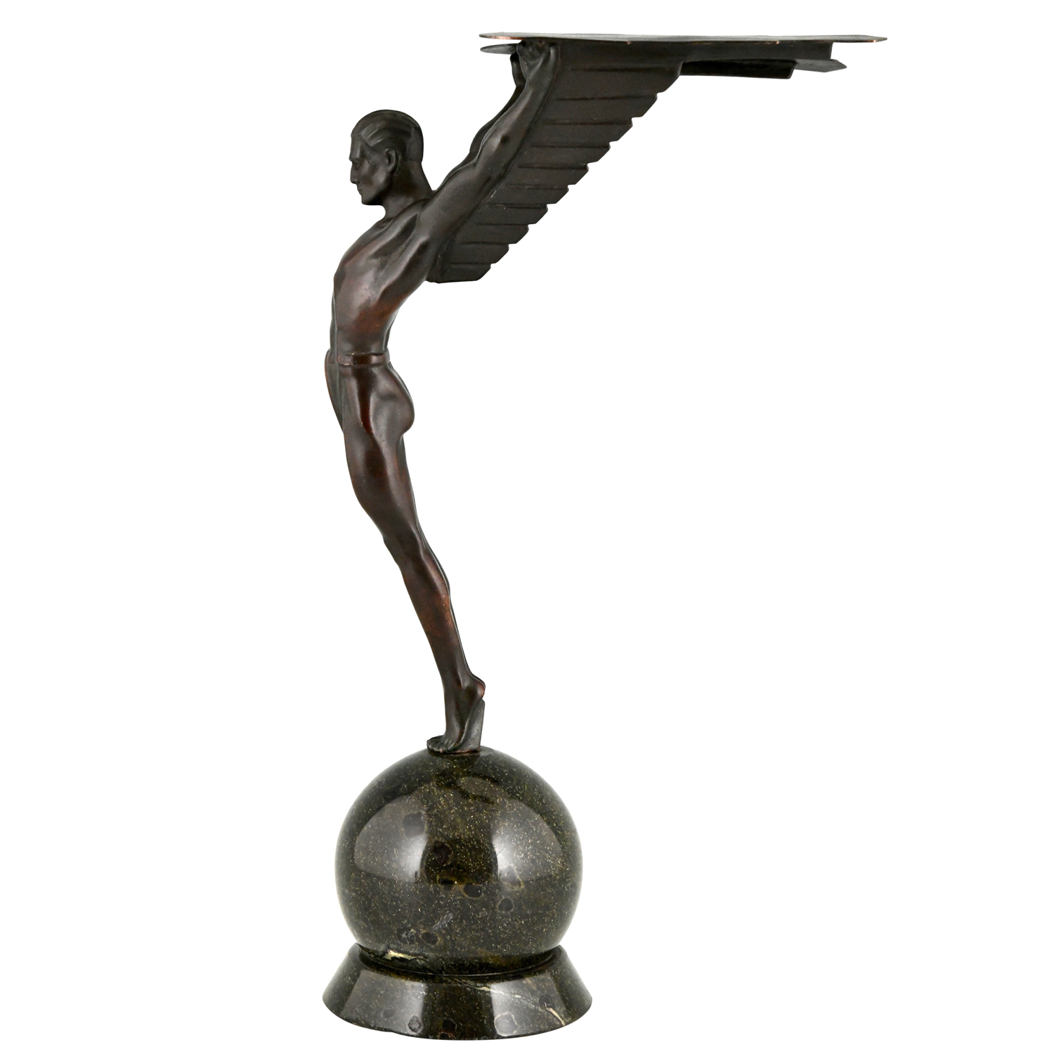 Icare Art Deco sculpture homme ailé