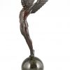 Icarus Art Deco sculpture of a winged athlete