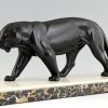 Art Deco sculpture of a panther