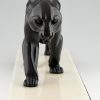 Art Deco sculpture of a panther