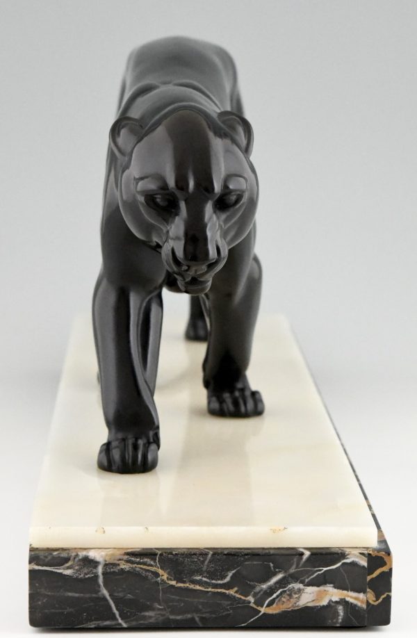 Art Deco sculpture of a panther