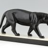 Art Deco sculpture of a panther