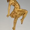 Jugendstil Bronze Skulptur Tänzerin