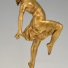 Art Nouveau bronzen sculptuur Oriëntaalse danseres