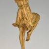 Art Nouveau bronzen sculptuur Oriëntaalse danseres