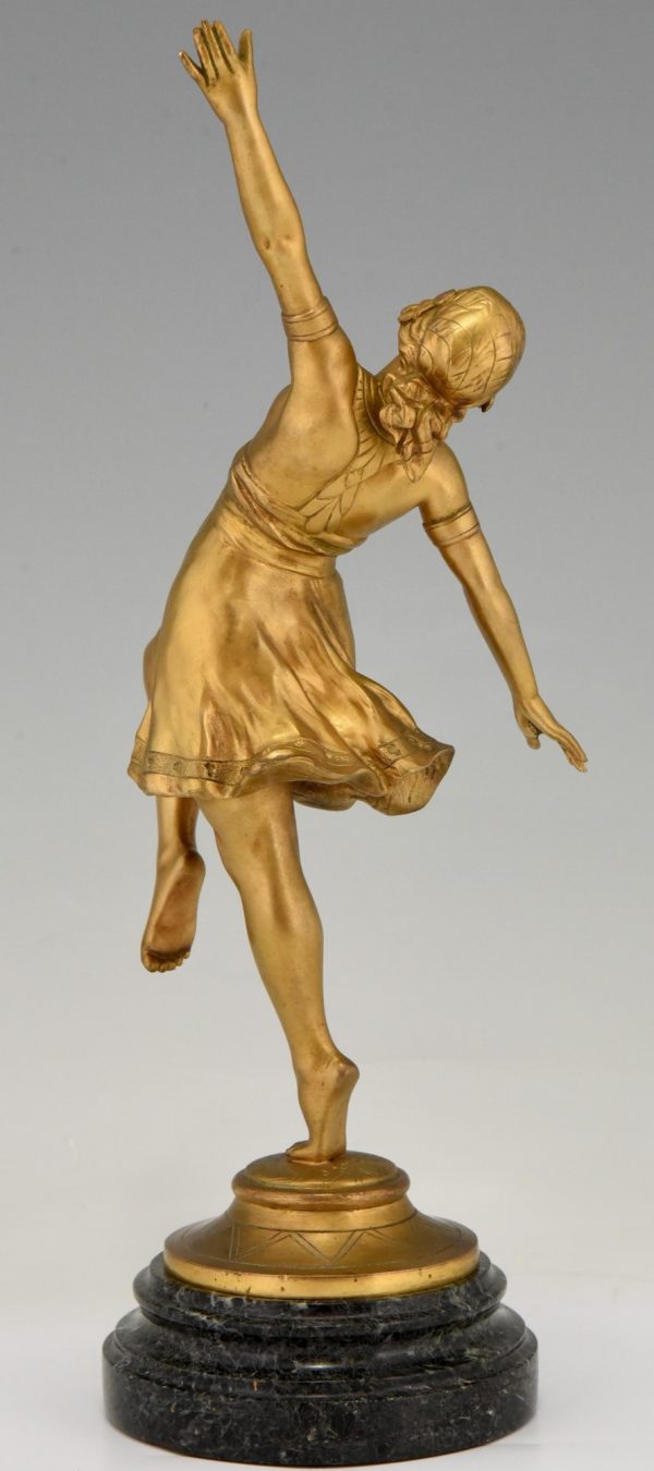 Art Nouveau bronze sculpture Oriental dancer