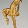 Art Nouveau bronzen sculptuur Oriëntaalse danseres