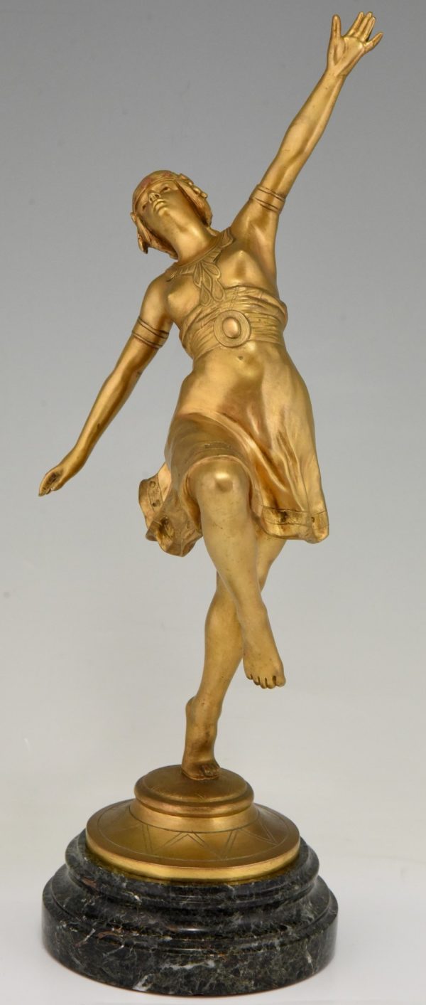 Art Nouveau bronze sculpture Oriental dancer