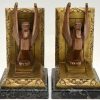 Art Deco bookends with griffins