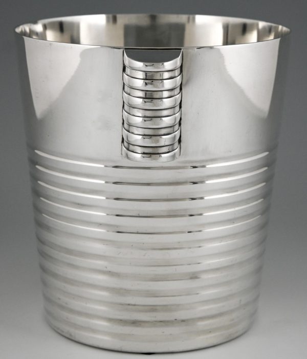 Art Deco silvered champagne bucket