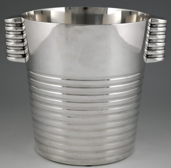 Art Deco silvered champagne bucket