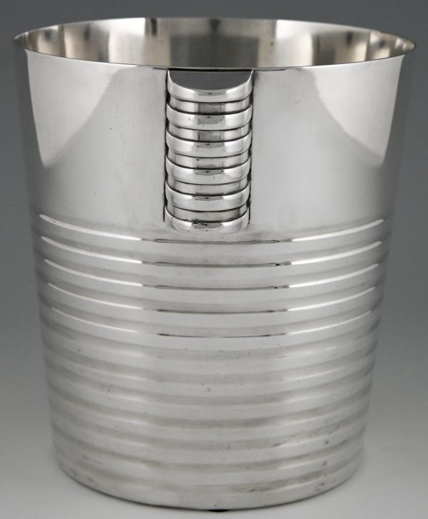 Art Deco silvered champagne bucket