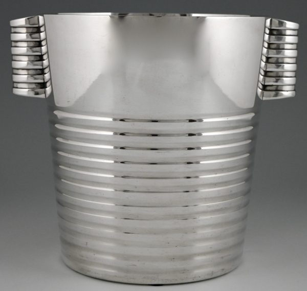 Art Deco silvered champagne bucket