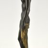 Art Deco sculpture femme nue au drapé