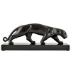 Art Deco bronze sculpture of a panther