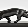 Art Deco Skulptur Bronze Panther